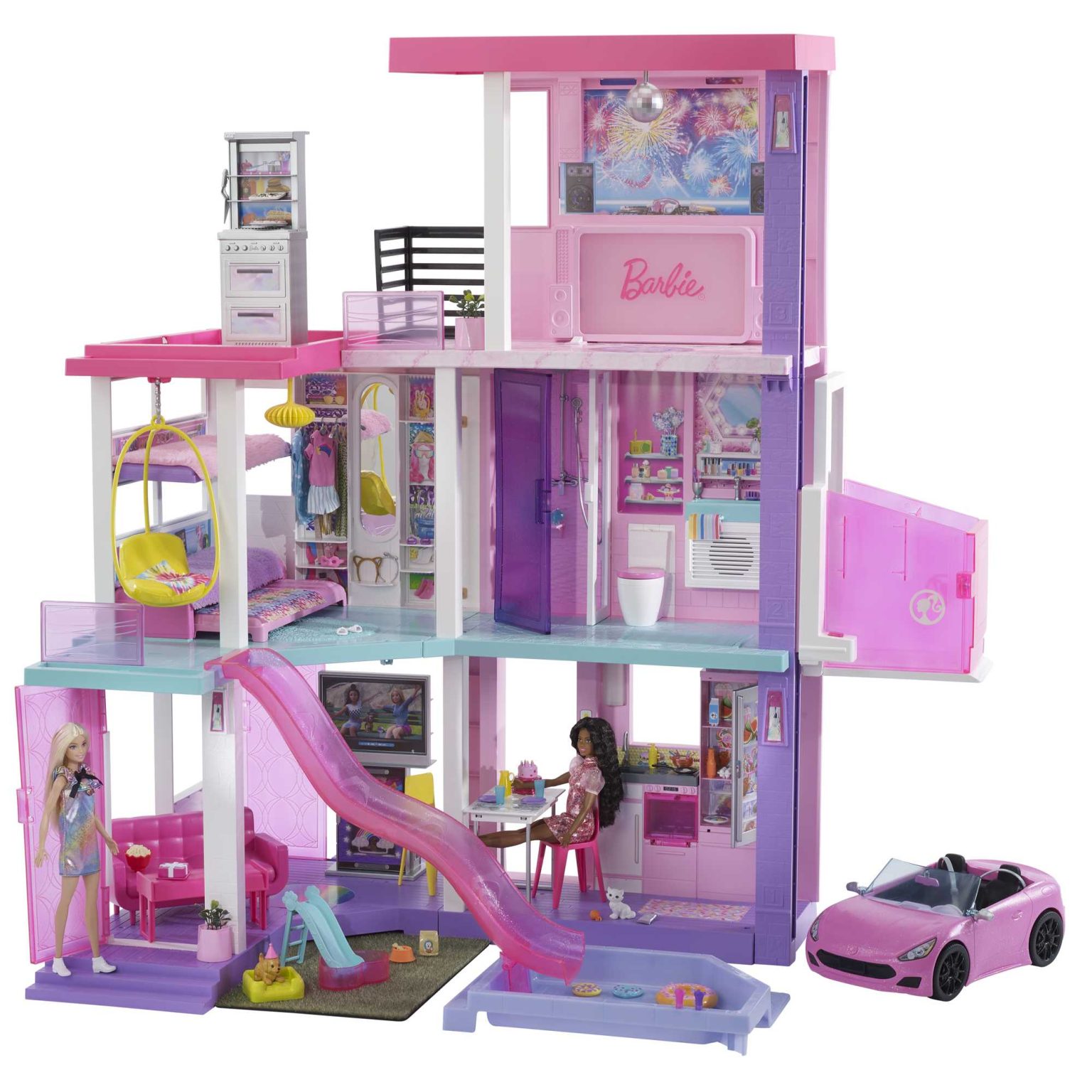 Barbie 60 Aniversario Dreamhouse 60 Piezas Piletas Y Juguetes barbie-60-aniversario-dreamhouse-60-piezas-piletas-y-juguetes